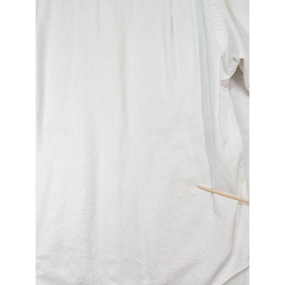 Club Monaco Shirt Mens S White 100% Cotton Coastal Cabincore Safari Utilitarian - Picture 5 of 11